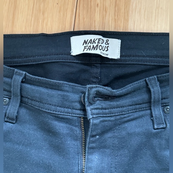 Men’s Naked and Famous Weird Guy black jeans - Picture 2 of 4